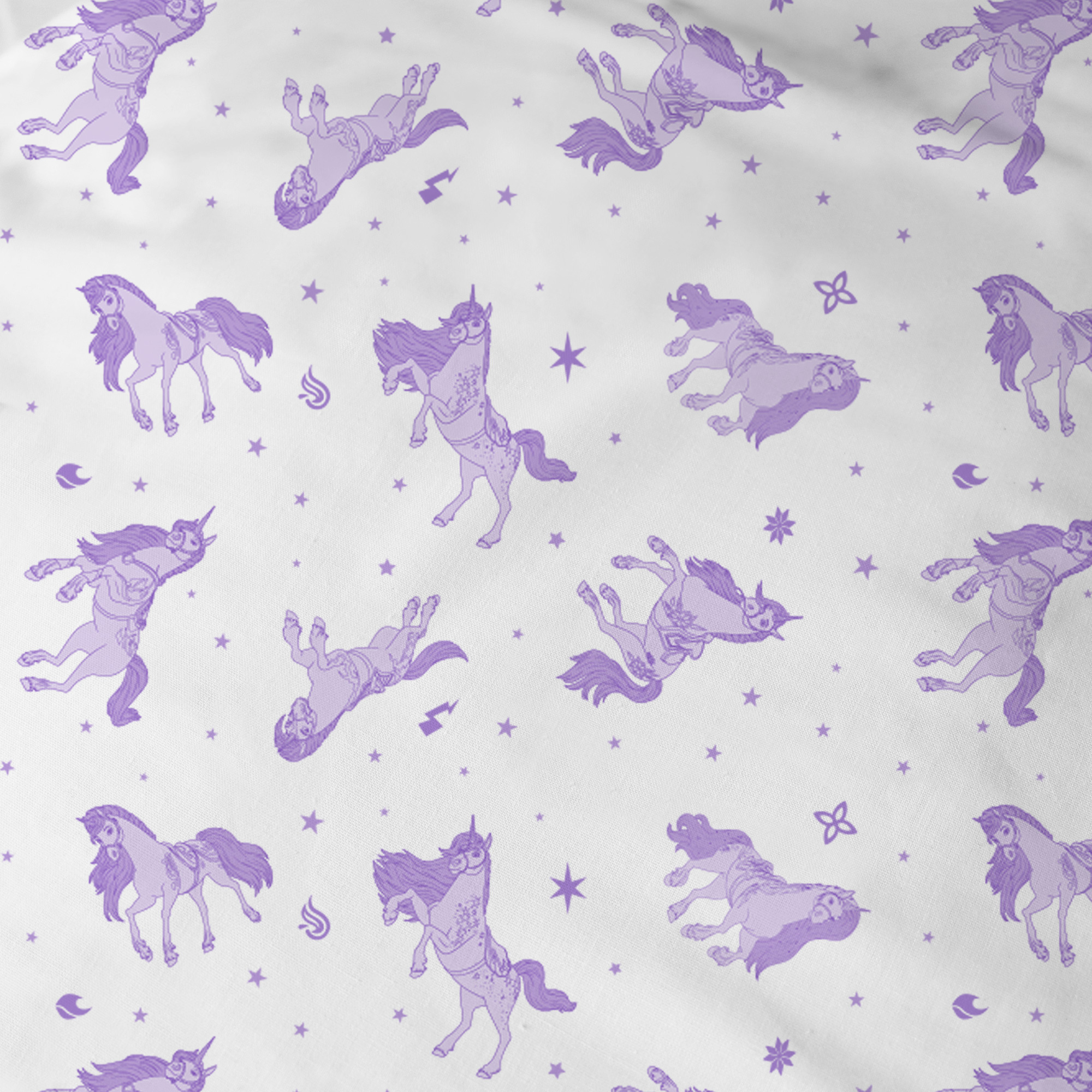 Unicorn Academy Dekbedovertrek Stars - 140 x 200 + 63 x 63 cm - Katoen