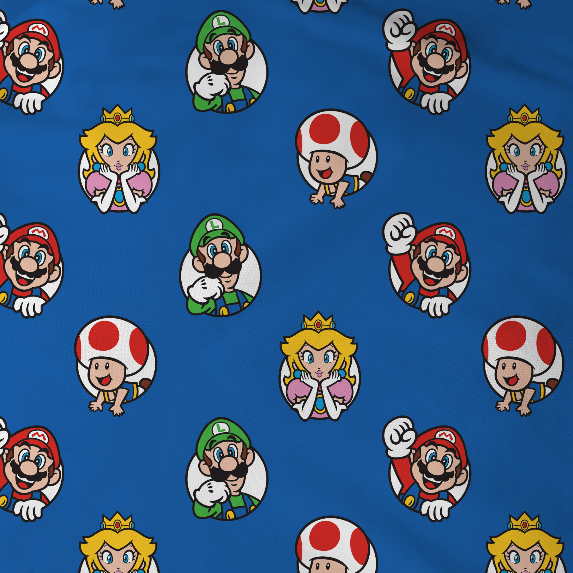 Super Mario Friends Duvet Cover - 140 x 200 + 63 x 63 cm - Cotton
