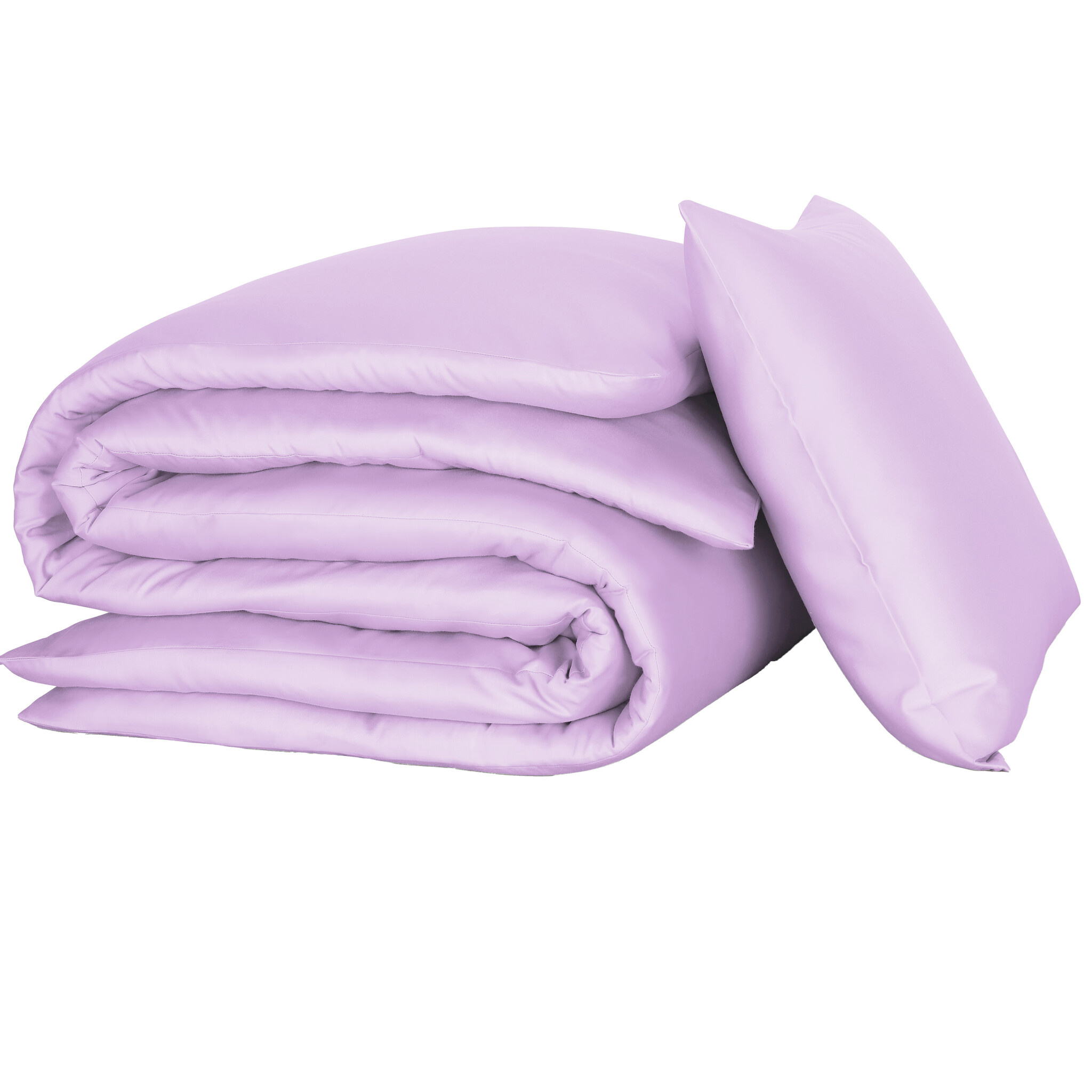 De Witte Lietaer Olivia Duvet Cover - 140 x 200/220 cm - Lilac - Cotton Satin