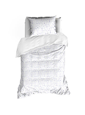 De Witte Lietaer Dekbedovertrek Lilia Porcelain 140 x 200/220 + 60 x 70 cm Katoen Percal