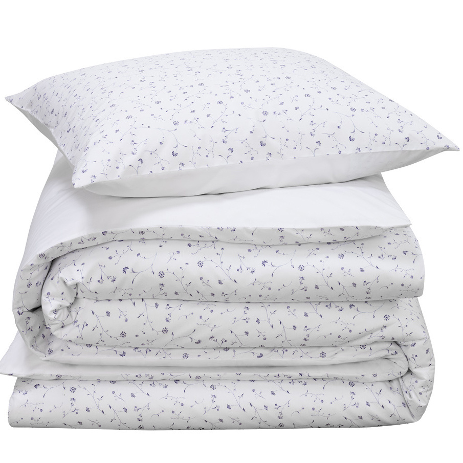 De Witte Lietaer Lilia Porcelain Duvet Cover - 140 x 200/220 + 60 x 70 cm - Cotton Percale