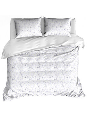 De Witte Lietaer Dekbedovertrek Lilia Porcelain 260 x 240 +  (2) 60 x 70 cm Katoen Percal