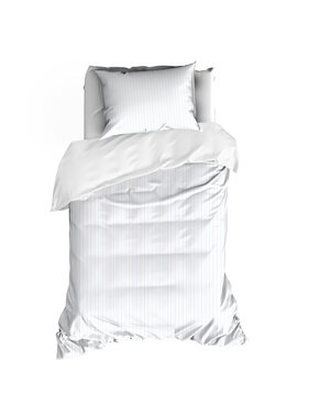 De Witte Lietaer Dekbedovertrek Lola Sky Blue 140 x 200/220 + 60 x 70 cm Katoen Percal