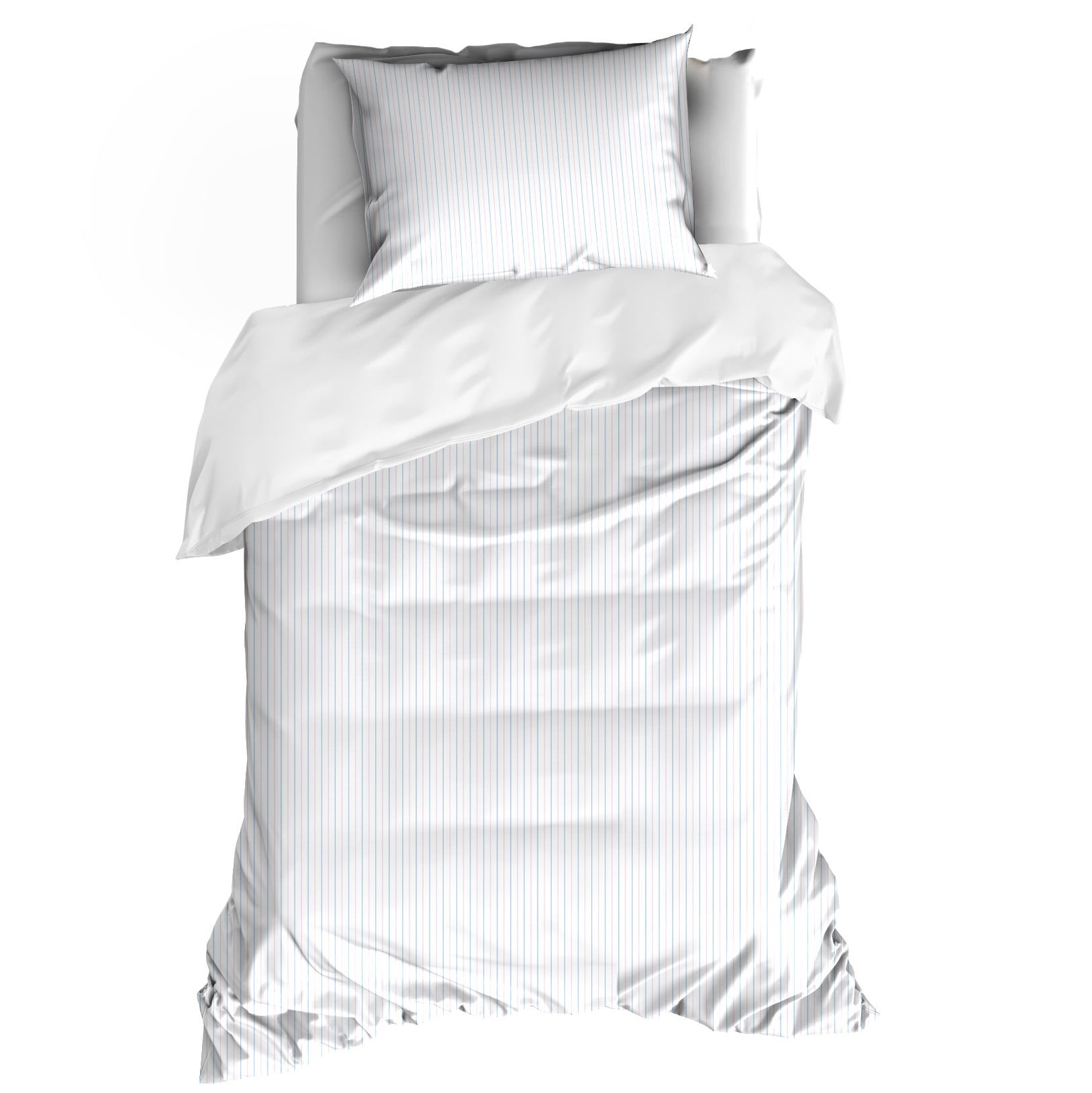 De Witte Lietaer Dekbedovertrek Lola Sky Blue - 140 x 200/220 + 60 x 70 cm - Katoen Percal