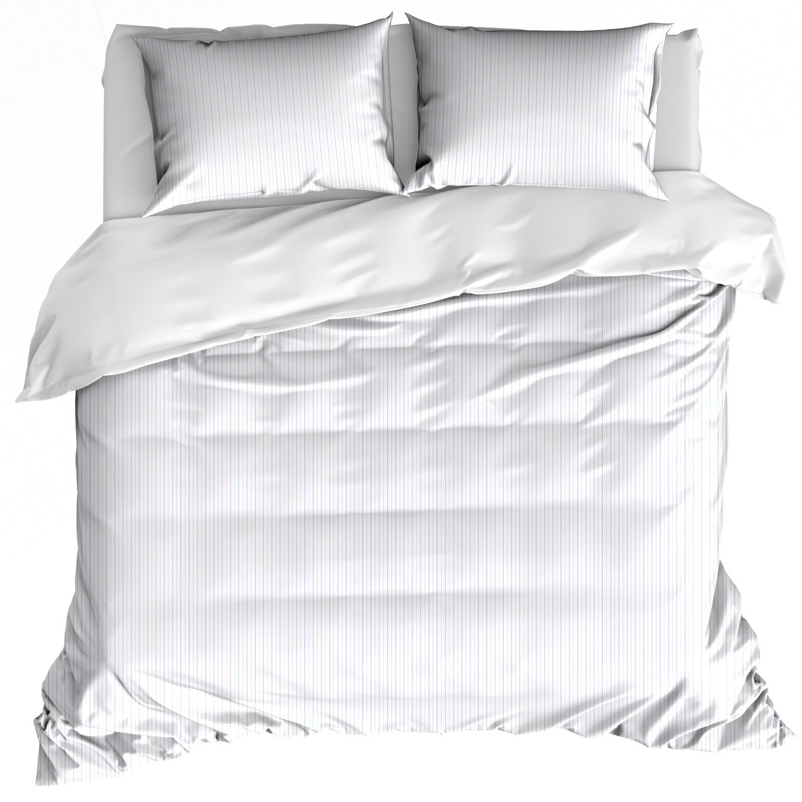 De Witte Lietaer Dekbedovertrek Lola Sky Blue - 260 x 240 + (2x) 60 x 70 cm - Katoen Percal