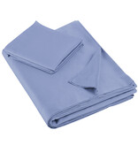 De Witte Lietaer Olivia Sky Blue Sheet Set - Single - 180 x 280 cm - Cotton satin
