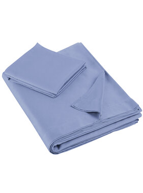 De Witte Lietaer Lakenset Olivia Sky Blue 180 x 280 + 60 x 70 Satijnkatoen