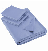 De Witte Lietaer Lakenset Olivia Sky Blue - 280 x 280 cm + 2x 60 x 70 cm - Satijnkatoen