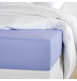 De Witte Lietaer Hoeslaken Olivia Sky Blue - 90 x 200/220 x h 30 - Katoen Satijn