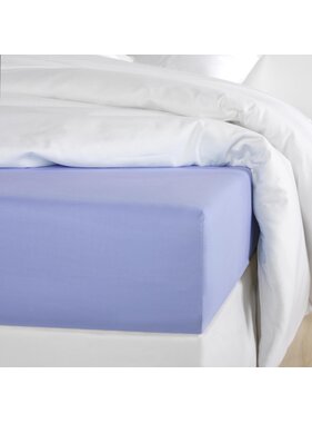 De Witte Lietaer Olivia Sky Blue Fitted Sheet 90 x 200/220 Cotton Satin