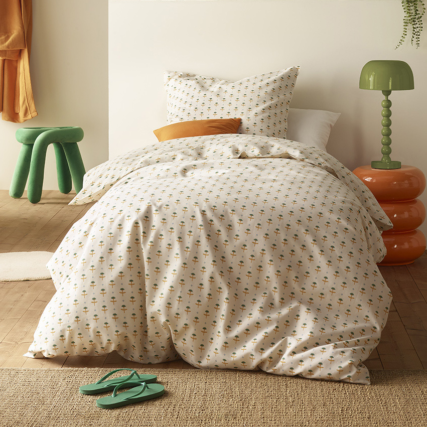 Moodit Dekbedovertrek Odil Sandflower - 140 x 200/220 + 60 x 70 cm - Katoen