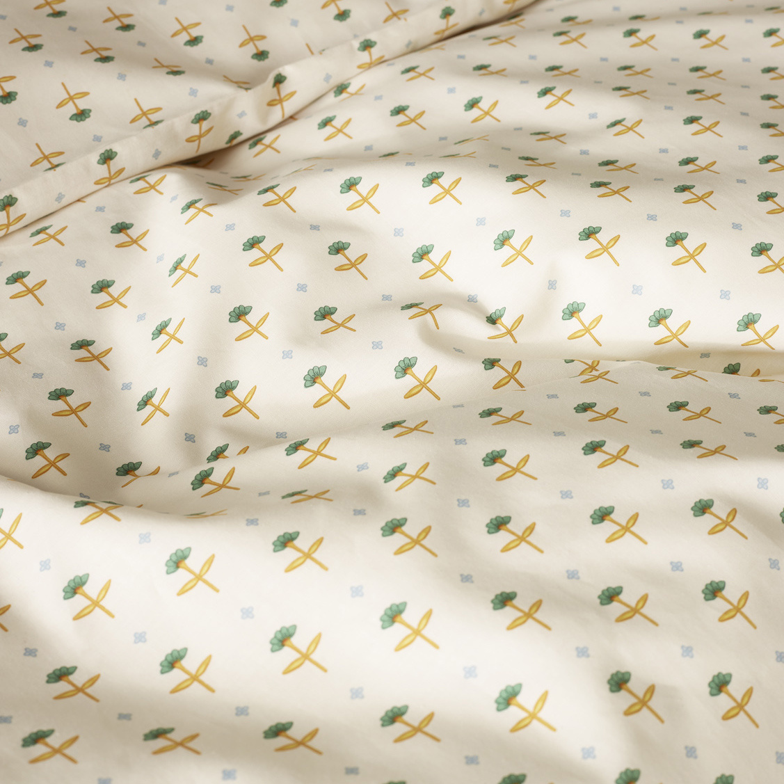 Moodit Duvet Cover Odil Sandflower - 200 x 200/220 + 2x 60 x 70 cm - Cotton