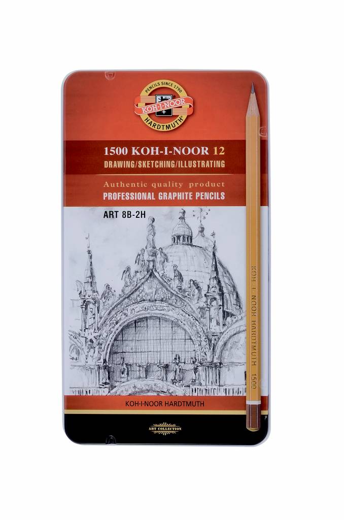 Koh I Noor Grafietpotlood 1502 Art Set 12 Potloden koh i noor kopen in de aanbieding