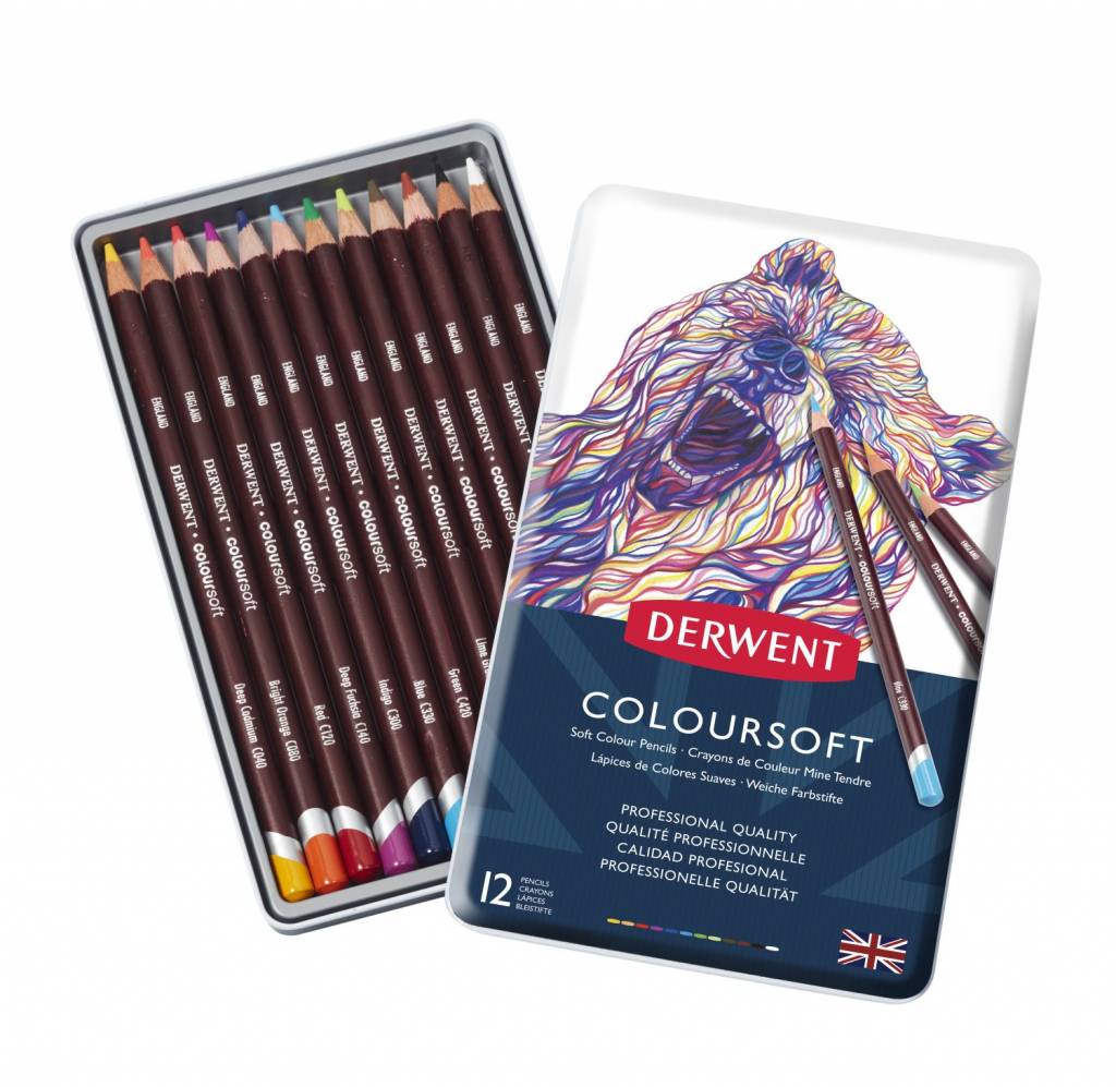 Derwent Coloursoft 12 Kleurpotloden In Een Blik derwent kopen in de aanbieding Derwent Coloursoft 12 Kleurpotloden In Een Blik derwent kopen in de aanbieding