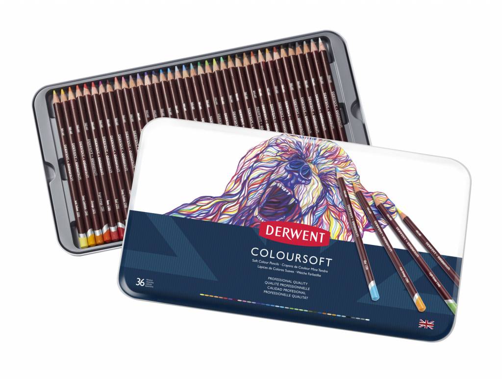 Derwent Coloursoft 36 Kleurpotloden In Blik derwent kopen in de aanbieding Derwent Coloursoft 36 Kleurpotloden In Blik derwent kopen in de aanbieding