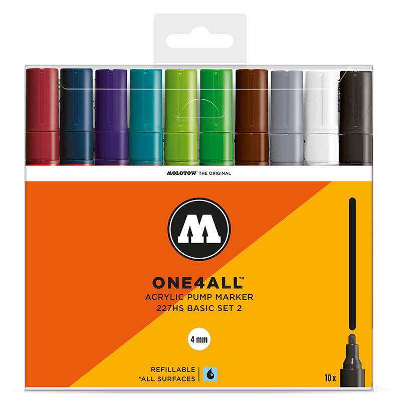 Molotow 227Hs Basic Set 2 10Pc molotow kopen in de aanbieding Molotow 227Hs Basic Set 2 10Pc molotow kopen in de aanbieding