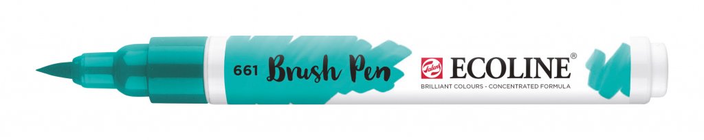 Talens Ecoline Brushpen Turquise Green talens kopen in de aanbieding