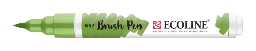 Talens Ecoline Brushpen Bronze Green talens kopen in de aanbieding