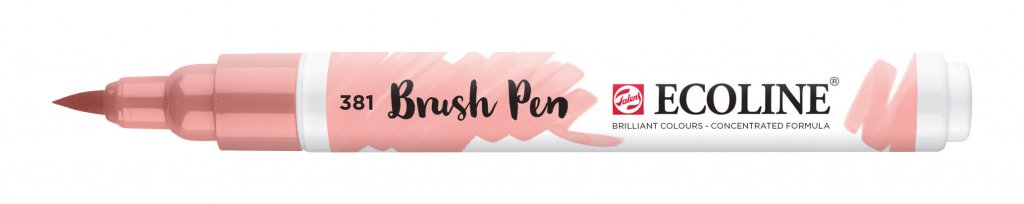 Talens Ecoline Brushpen Pastel Red talens kopen in de aanbieding