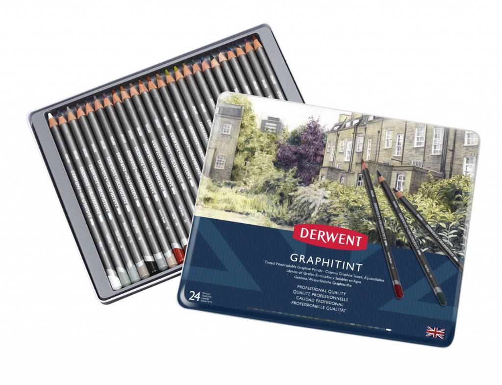 Derwent Graphitint Pencils 24 Tin derwent kopen in de aanbieding Derwent Graphitint Pencils 24 Tin derwent kopen in de aanbieding