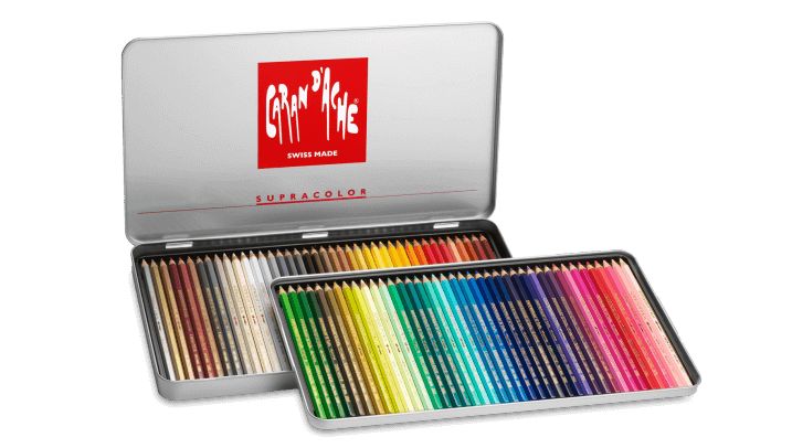 Caran Dache Supracolor Zachte Aquarelle Assortiment Van 80 Kleuren caran dache kopen in de aanbieding