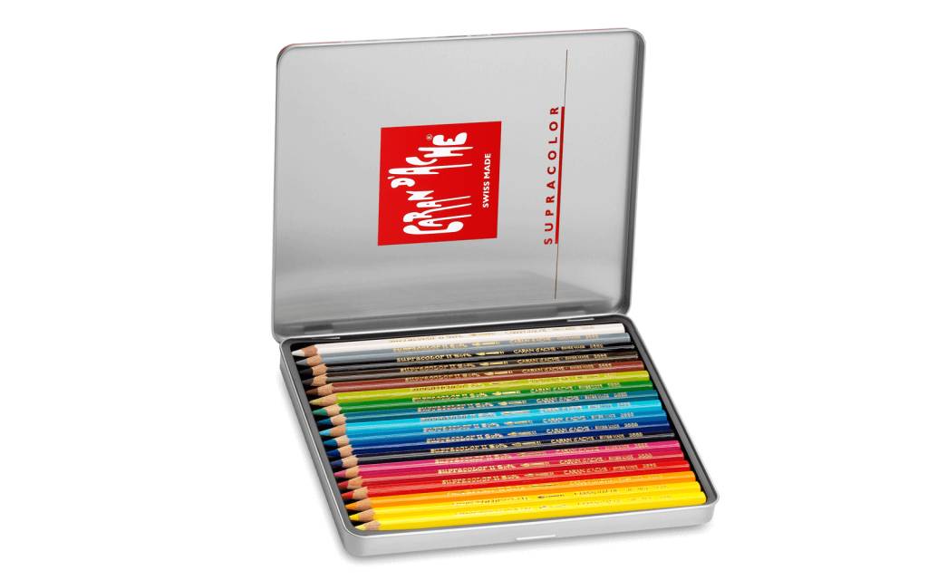 Caran Dache Supracolor Zachte Aquarelle Assortiment Van 18 Kleuren caran dache kopen in de aanbieding