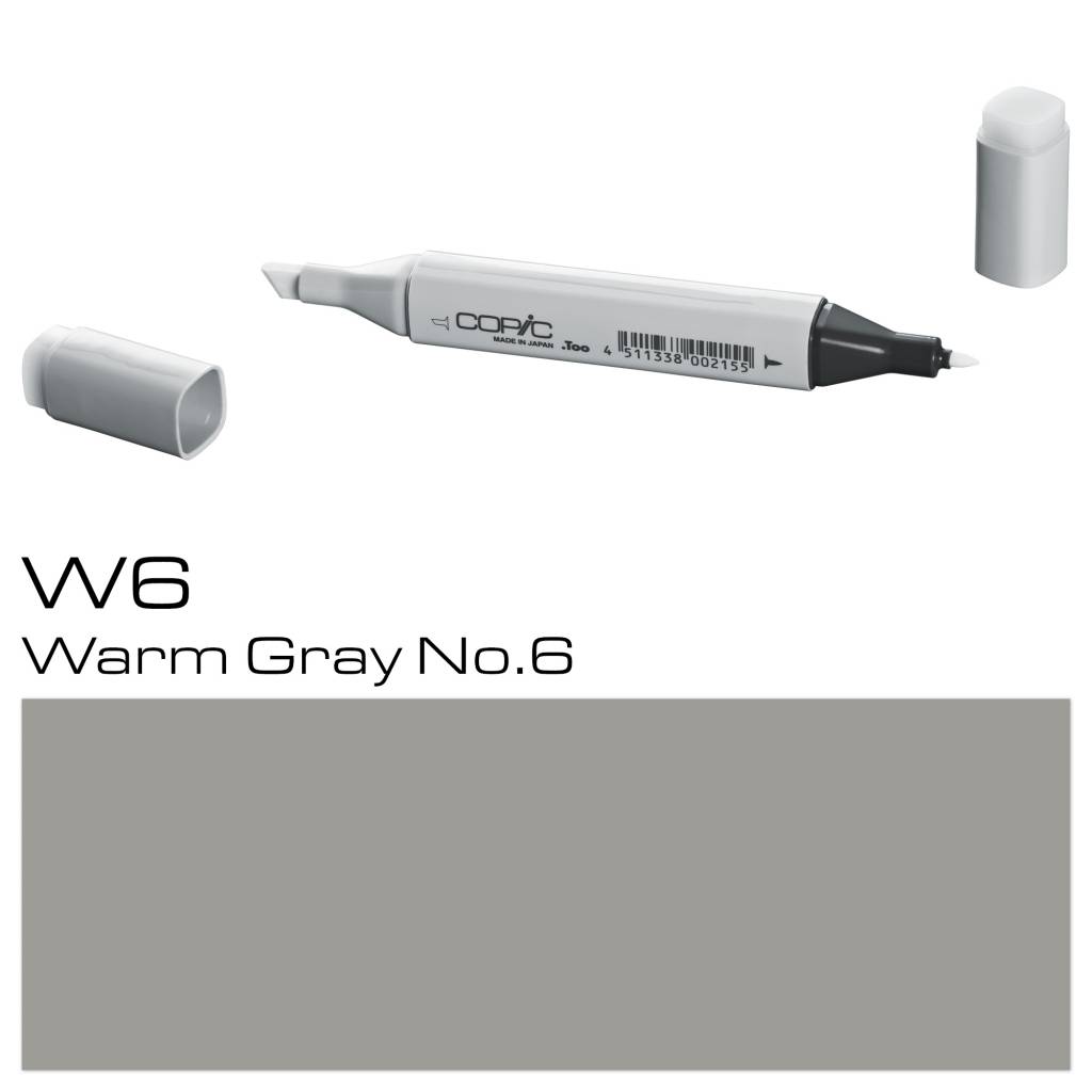 Copic Classic Marker W6 Warm Grey No 6 copic kopen in de aanbieding