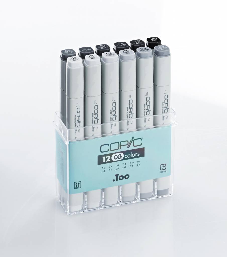 Copic Classic Marker Set Met 12 Cool Grey copic kopen in de aanbieding Copic Classic Marker Set Met 12 Cool Grey copic kopen in de aanbieding