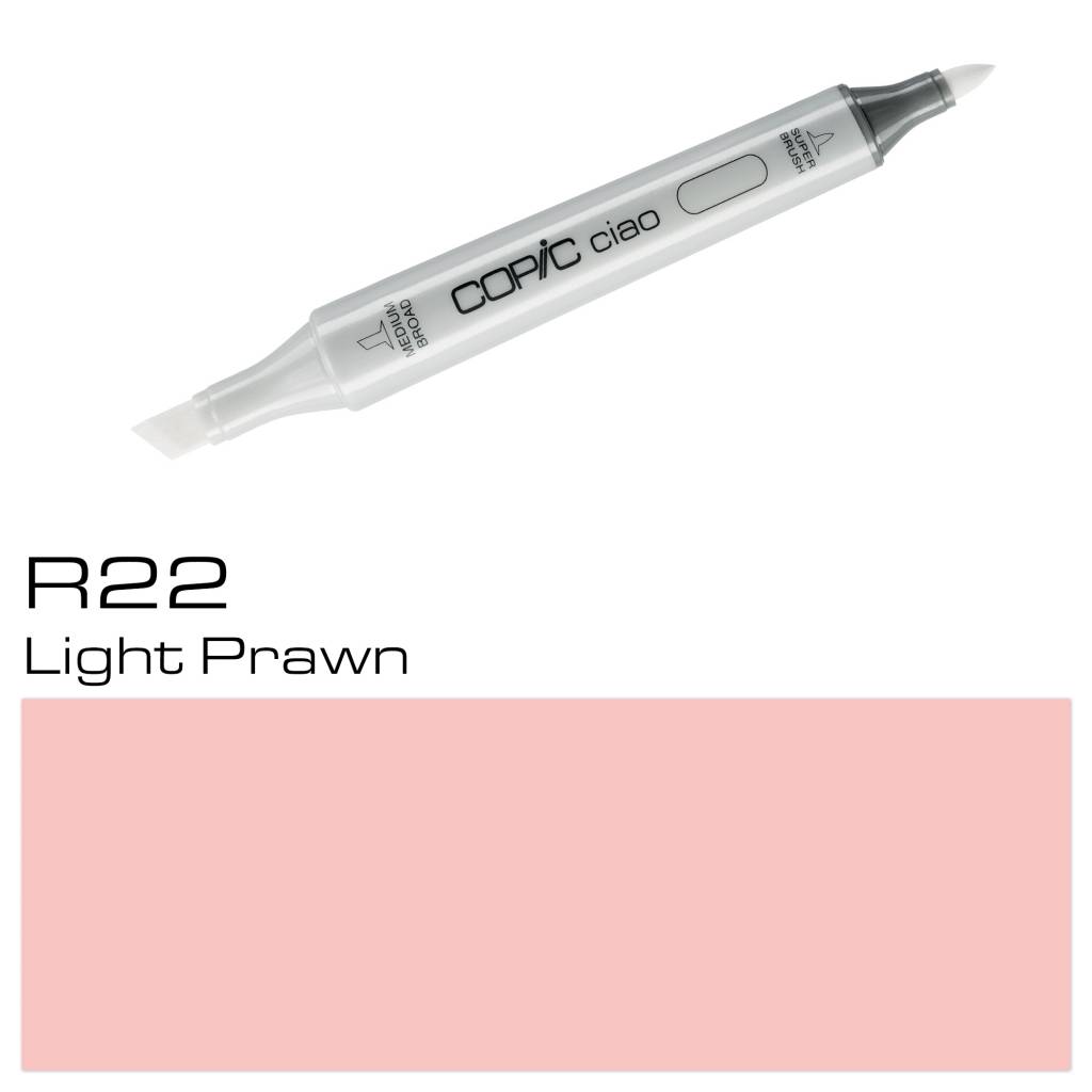 Copic Ciao Marker R22 Light Prawn copic kopen in de aanbieding Copic Ciao Marker R22 Light Prawn copic kopen in de aanbieding
