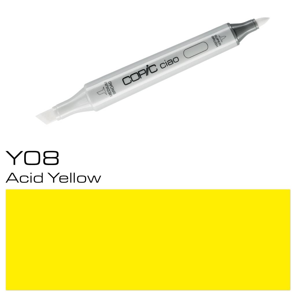 Copic Ciao Marker Y08 Acid Yellow copic kopen in de aanbieding Copic Ciao Marker Y08 Acid Yellow copic kopen in de aanbieding