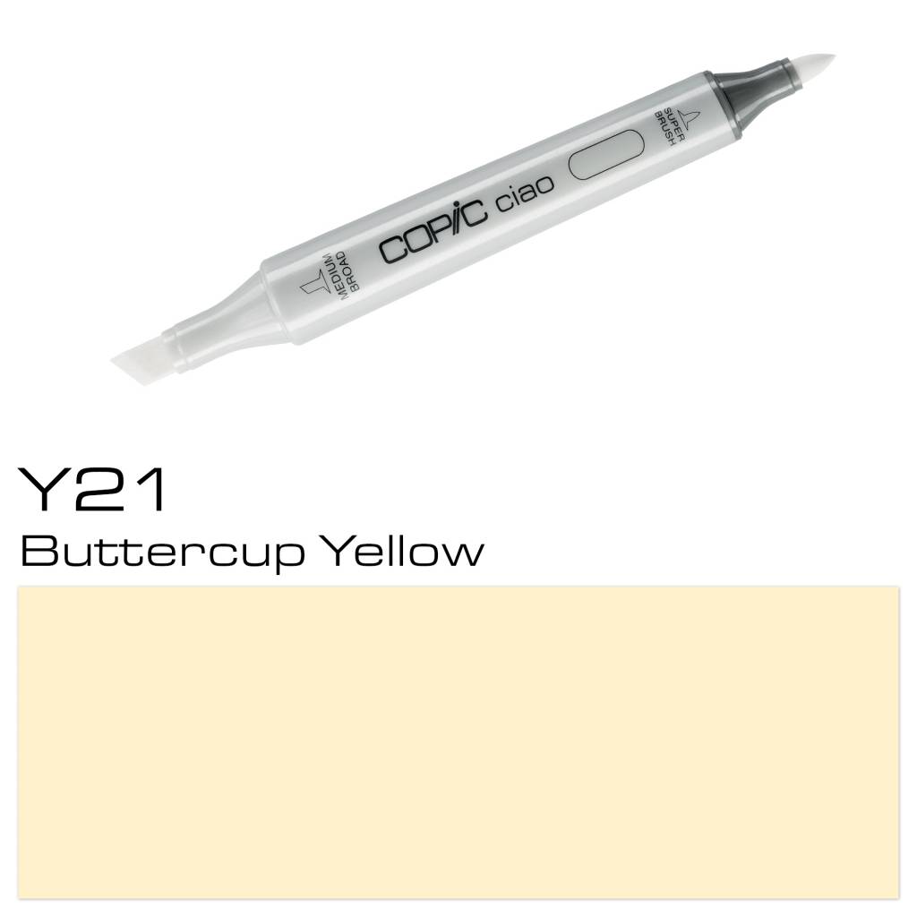 Copic Ciao Marker Y21 Buttercup Yellow copic kopen in de aanbieding Copic Ciao Marker Y21 Buttercup Yellow copic kopen in de aanbieding