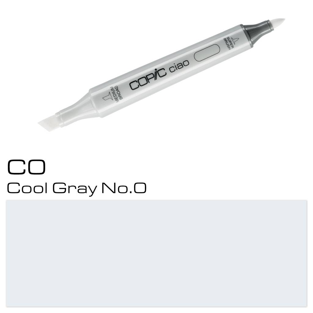 Copic Ciao Marker C0 Cool Gray No 0 copic kopen in de aanbieding