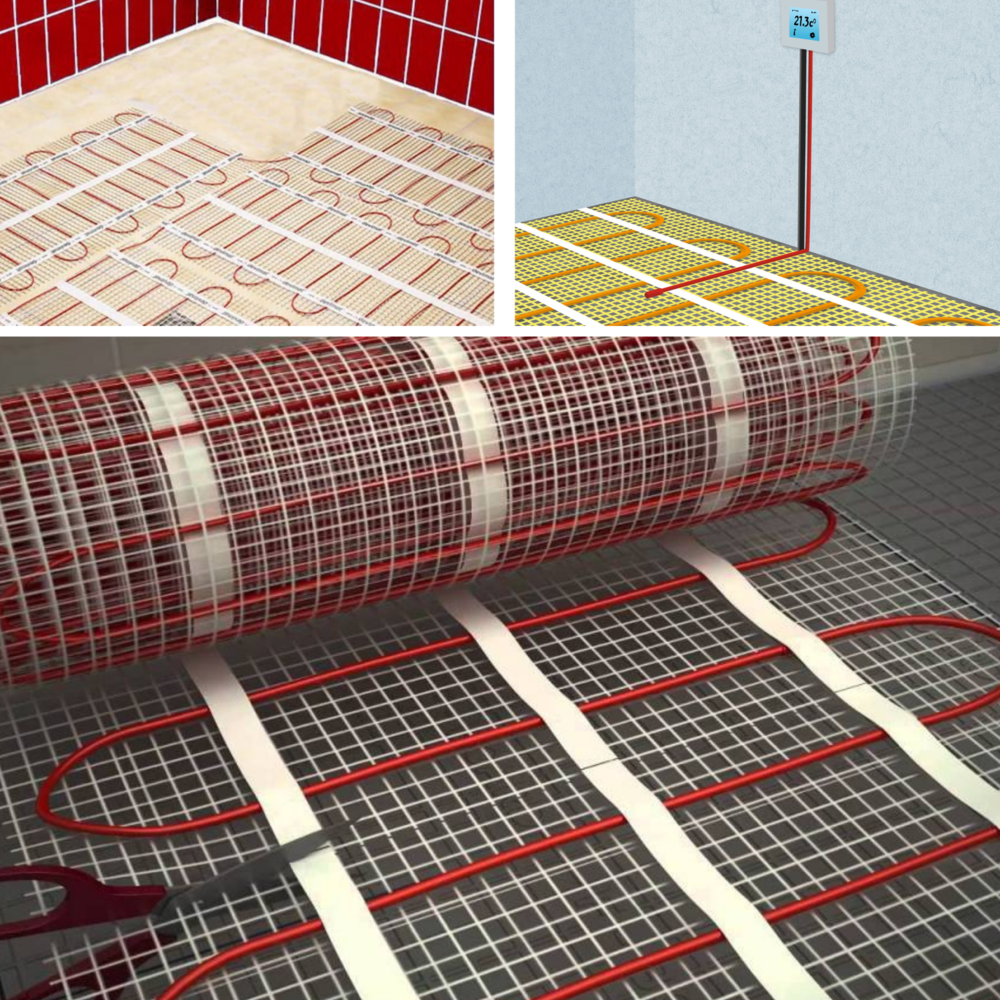 Innovaheat Elektrische vloerverwarming op mat - 1 10 m2 -