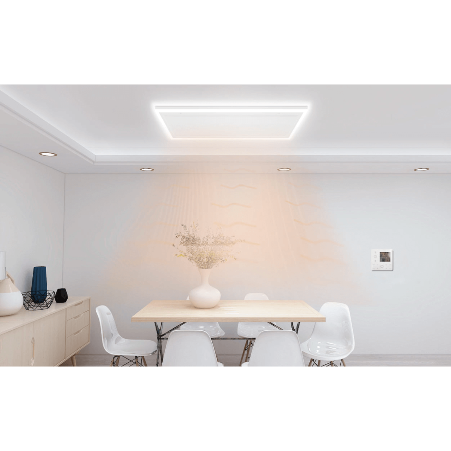 Immuniseren zonlicht Kan worden berekend Infrarood paneel met LED verlichting voor plafond (840W) - Verwarminghandel