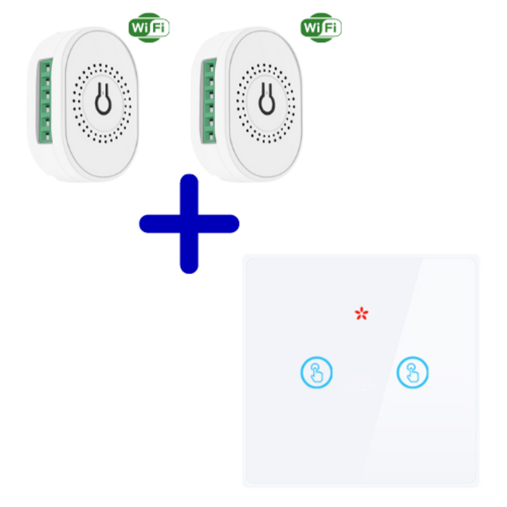 In werkelijkheid Steil Avondeten RF home pakket - RF switch duo met draadloze bediening en wifi functie -  Verwarminghandel