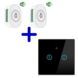 VH Control RF Smart Home duo combi wifi - Dubbele schakelaar met draadloze bediening +wifi VH Control RF Smart Home duo combi wifi - Dubbele schakelaar met draadloze bediening +wifi