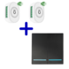 VH Control RF Smart Home duo combi wifi - Dubbele schakelaar met draadloze bediening +wifi VH Control RF Smart Home duo combi wifi - Dubbele schakelaar met draadloze bediening +wifi