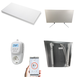 Ecosun Set verplaatsbaar infraroodpaneel Serie U 850 watt met thermostaat Ecosun Set verplaatsbaar infraroodpaneel Serie U 850 watt met thermostaat