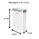 CityLine Topdesign Luchtreiniger "Pro" met Wifi - Voor ruimtes tot 25 m2 - CADR 200m³/H CityLine Topdesign Luchtreiniger "Pro" met Wifi - Voor ruimtes tot 25 m2 - CADR 200m³/H