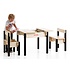 Houten kindertafel en stoelen