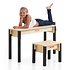 Kinderbureau met opbergbankje
