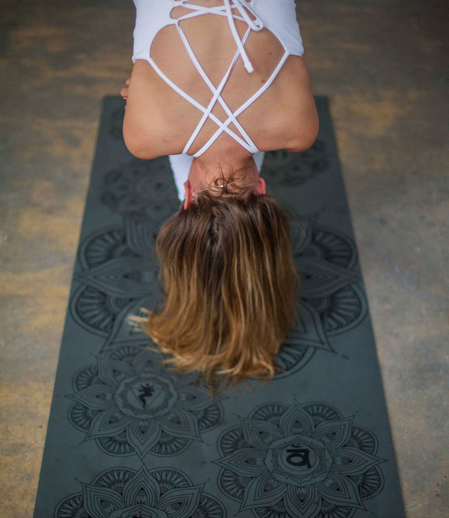 Yoga Alignment Mat with Grid Lines & Coordinates Matrix Mat