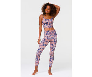 Onzie OBSOLETE - Yoga Legging Met Hoge Taille - Evergreen Tie Dye