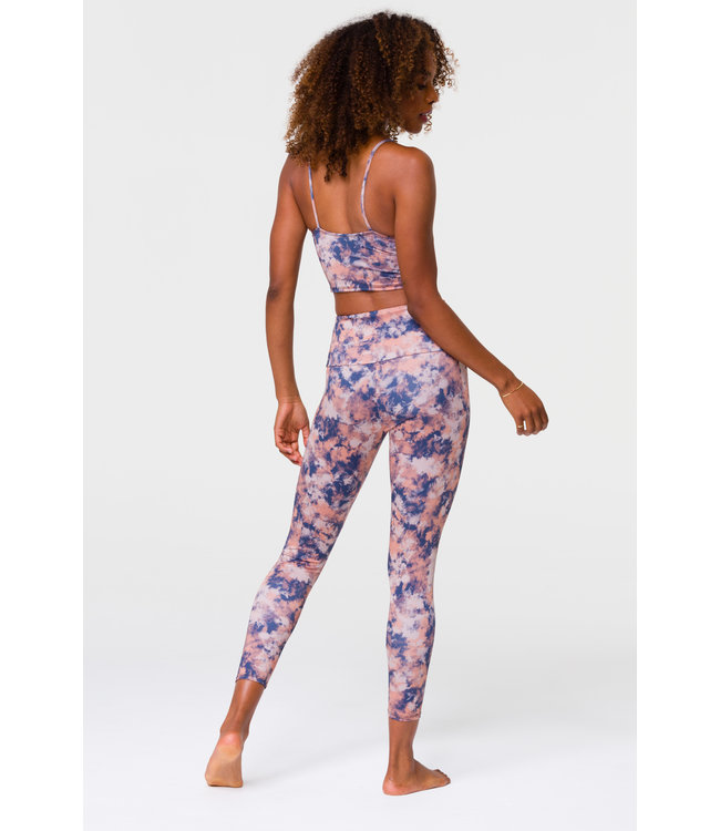 Onzie Midi Yoga Legging Met Hoge Taille - Earth Tie Dye