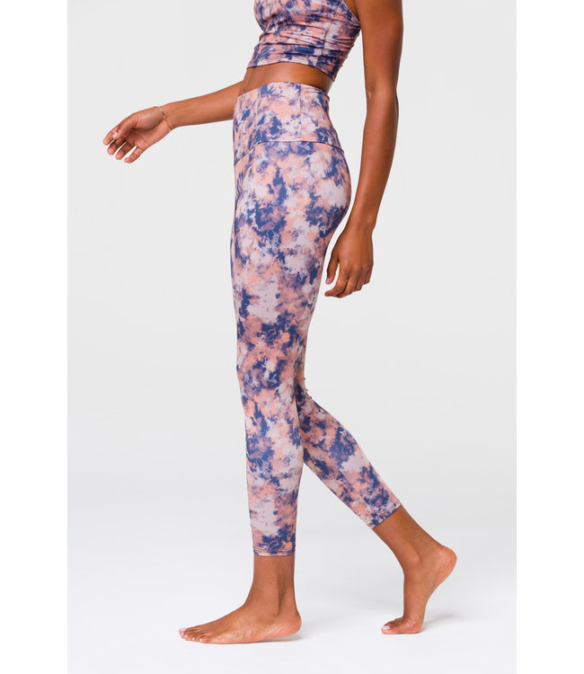 Onzie Midi Yoga Legging Met Hoge Taille - Earth Tie Dye
