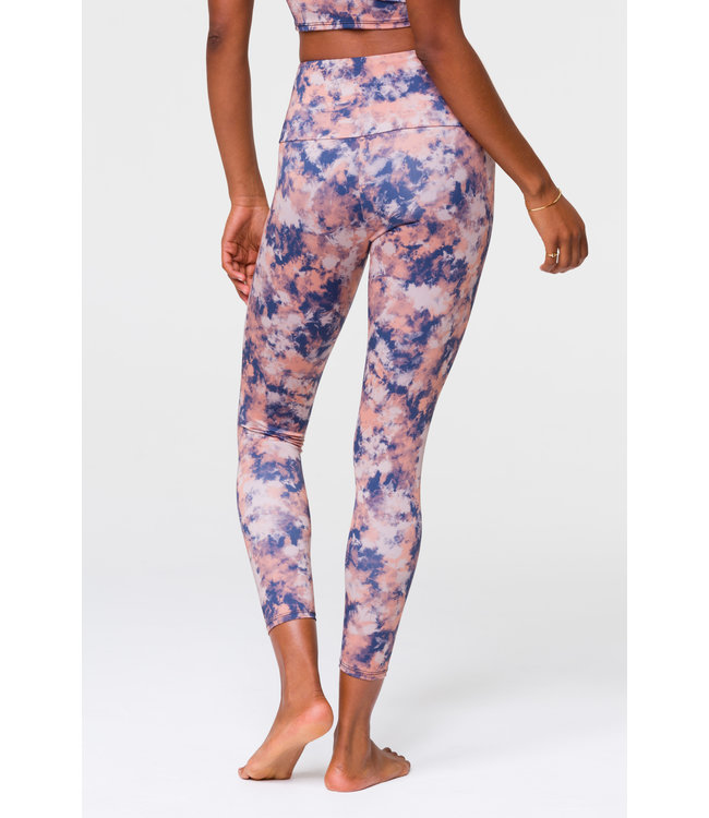 Onzie Midi Yoga Legging Met Hoge Taille - Earth Tie Dye