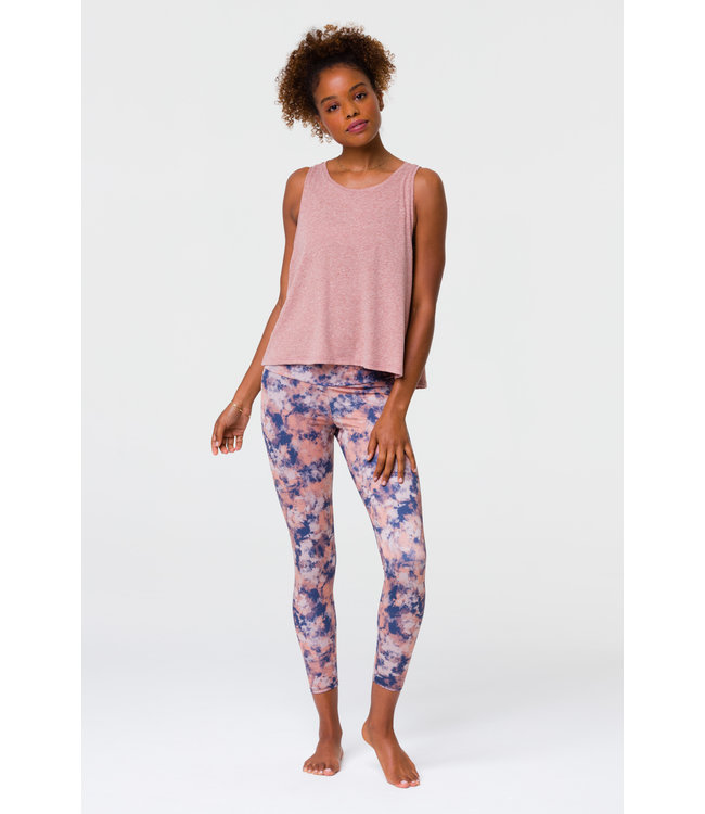 Onzie Midi Yoga Legging Met Hoge Taille - Earth Tie Dye