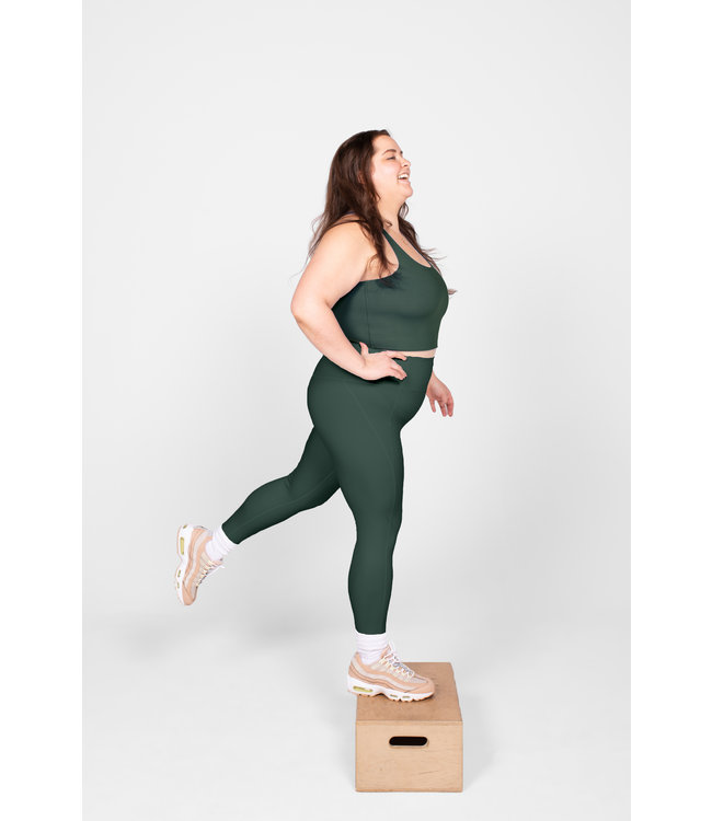 Girlfriend Collective Compressive High-Rise Yoga Legging - Moss