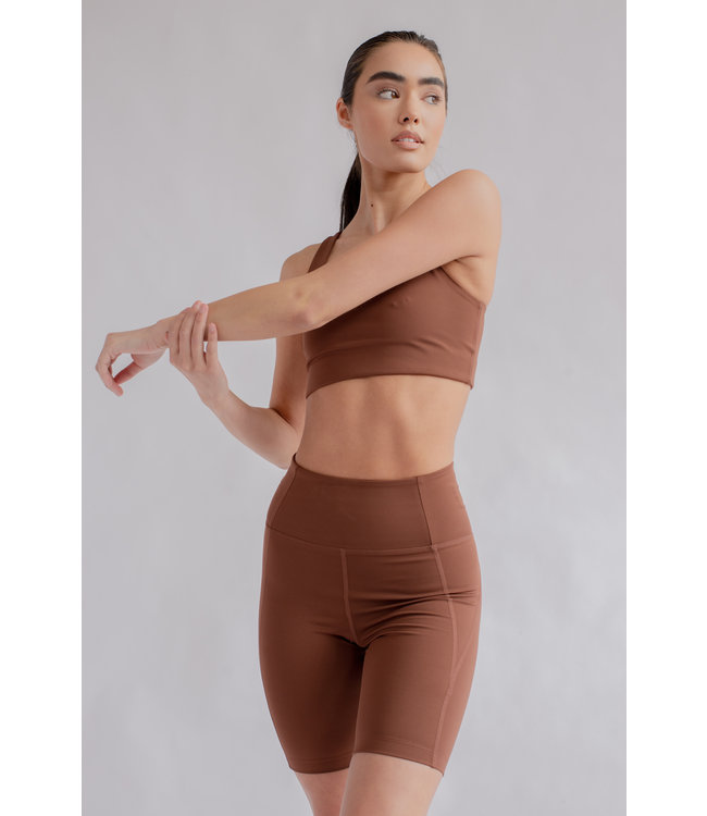 HighRise Yoga Shorts Earth