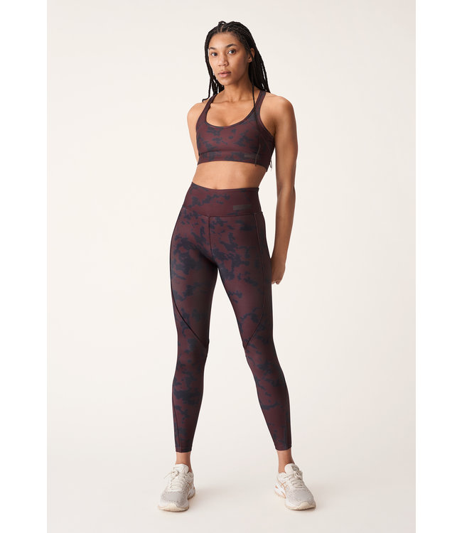 Rohnisch Printed Piping Yoga Legging - Black Miniature Myth